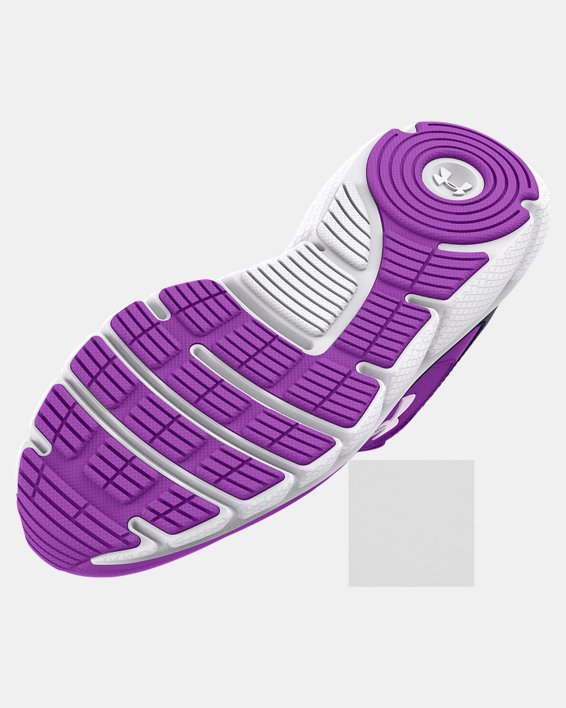 Girls' Grade School UA Assert 9 Northern Lights Running Shoes, Purple, pdpMainDesktop image number 4